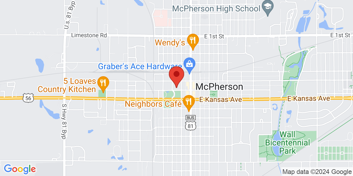 Map of McPherson Public Library